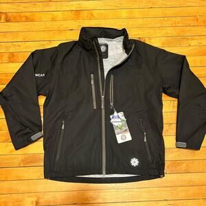 Men's Ice Wear Black and Grey Jacket Outerwear Medium